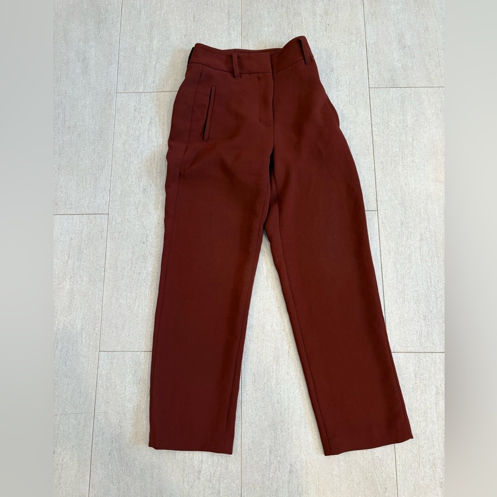 Aritzia Wilfred Terracotta dress pants size 00 - Picture 3 of 6